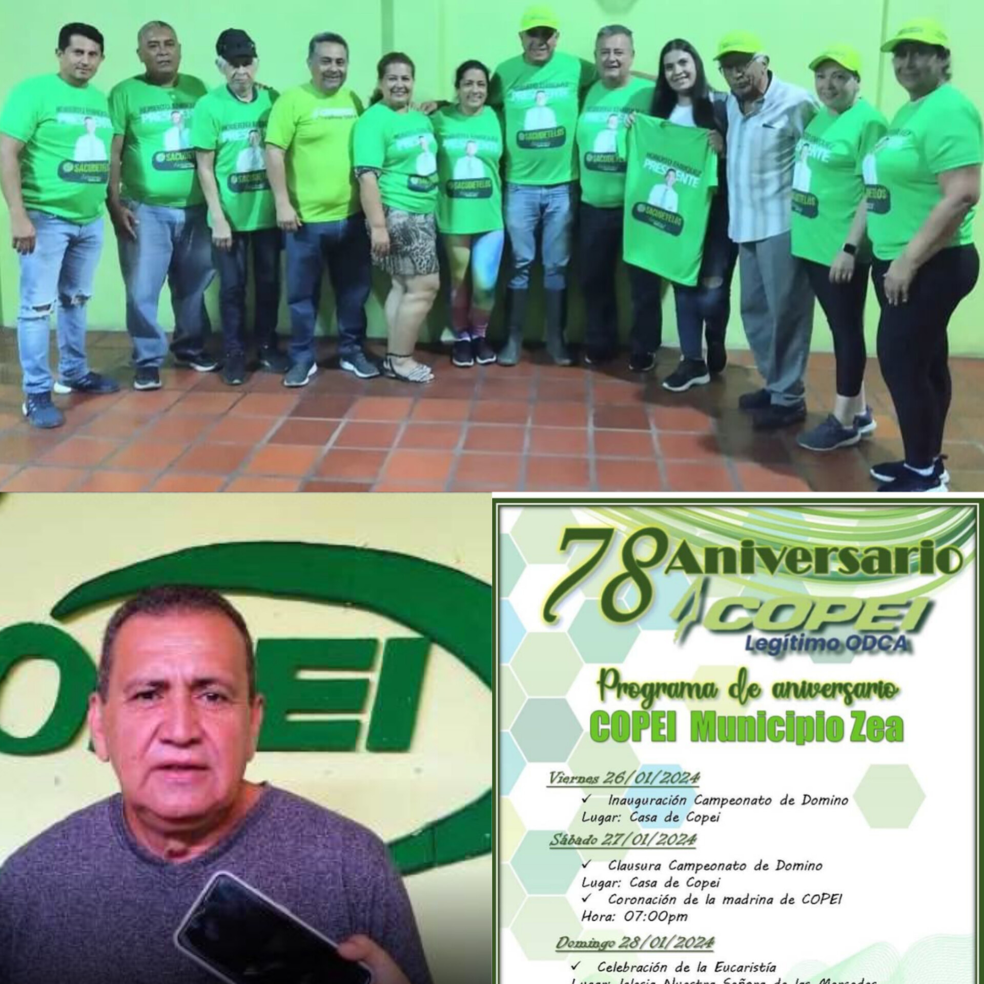 Diario Frontera, Frontera Digital,  Politica, ,Copei en Zea celebra junto a su militancia sus 78 años