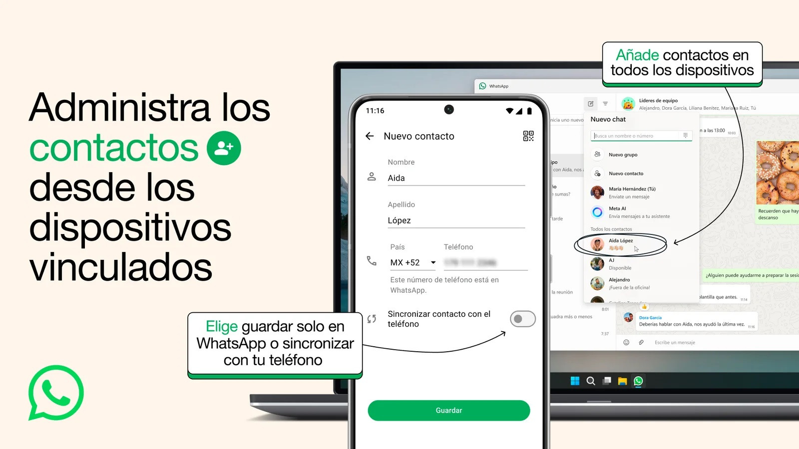Diario Frontera, Frontera Digital,  Tecnología, ,WhatsApp informa que los contactos ahora podrán ser gestionados desde Windows
