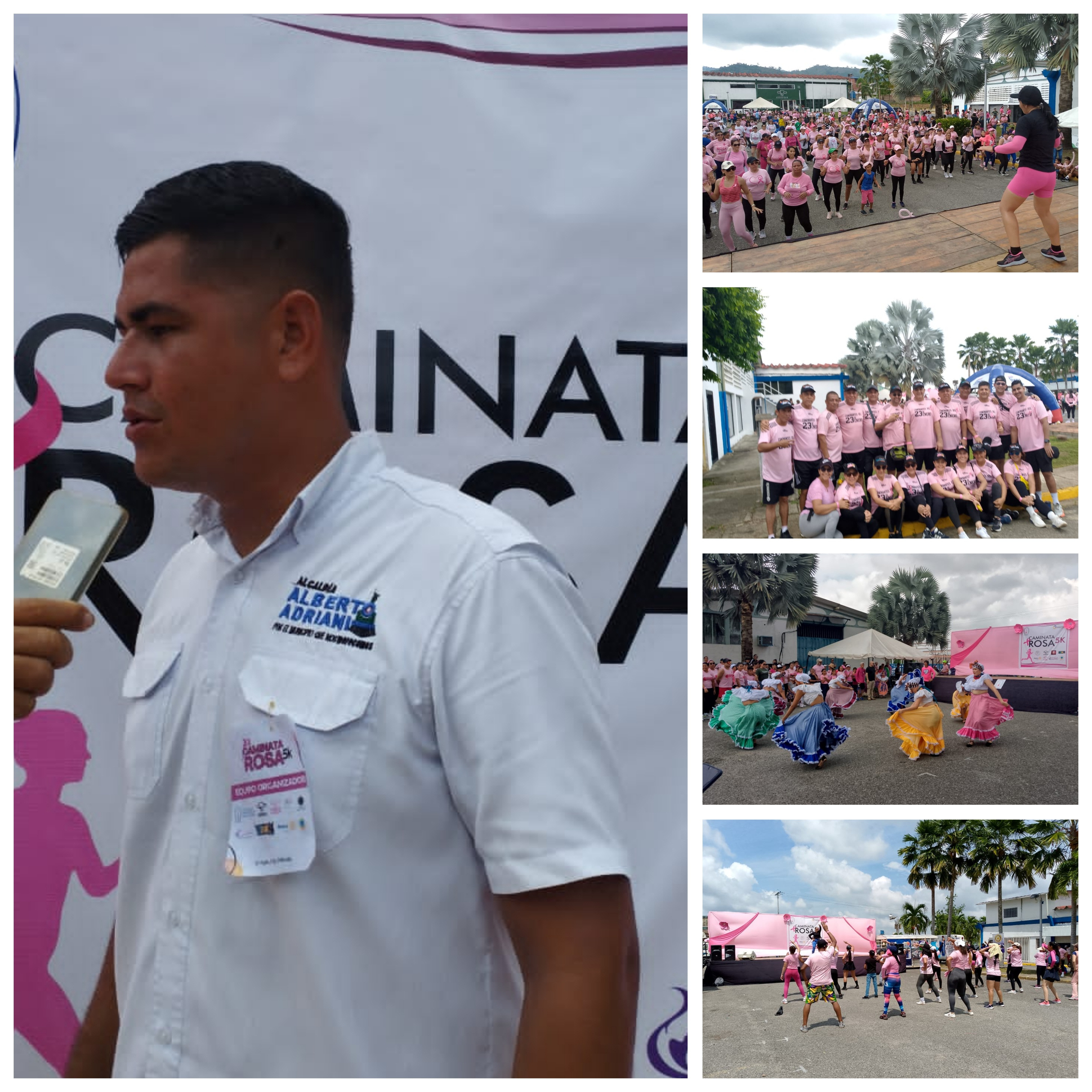 Diario Frontera, Frontera Digital,  El Vigía Panamericana, ,Gimnasios y grupos asistieron a la tercera caminata 5k rosa en El Vigía