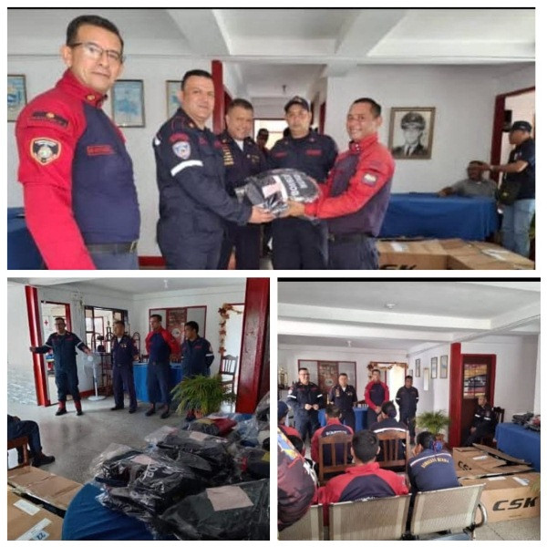 Diario Frontera, Frontera Digital,  El Vigía Panamericana, ,Comandancia dotó de uniforme a efectivos 
bomberiles de la zona Panamericana en El Vigía