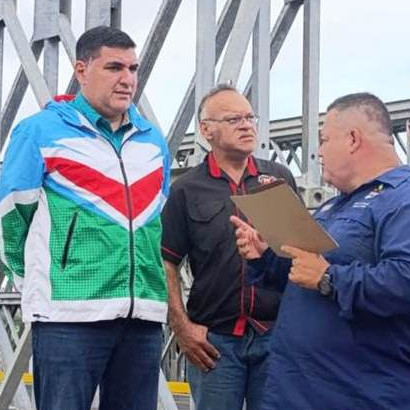 Diario Frontera, Frontera Digital,  El Vigía Panamericana, ,Jehyson Guzmán inspeccionó construcción de pasarela en puente Onia