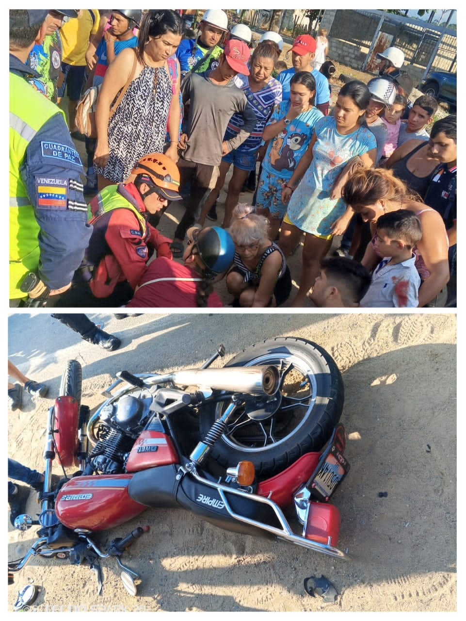 Diario Frontera, Frontera Digital,  Sucesos, ,Dos adultos y un niño lesionados
en colisión entre dos motos en El Vigía