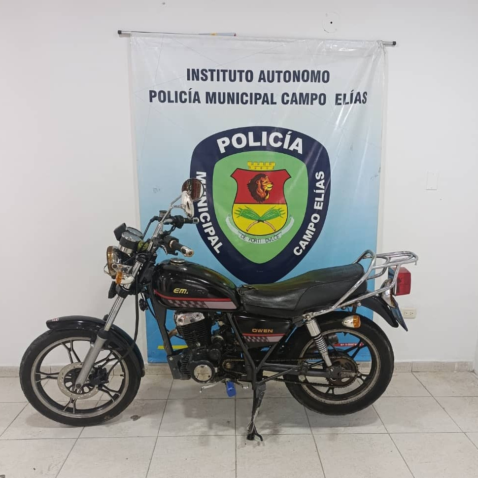 Diario Frontera, Frontera Digital,  Sucesos, ,Policía Municipal de Campo Elías recuperó una moto hurtada por desconocido en Ejido