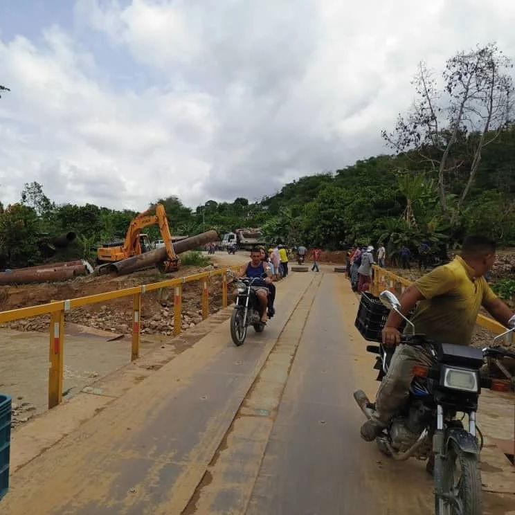 Diario Frontera, Frontera Digital,  El Vigía Panamericana, ,Abrieron paso en puente provisional de Onia