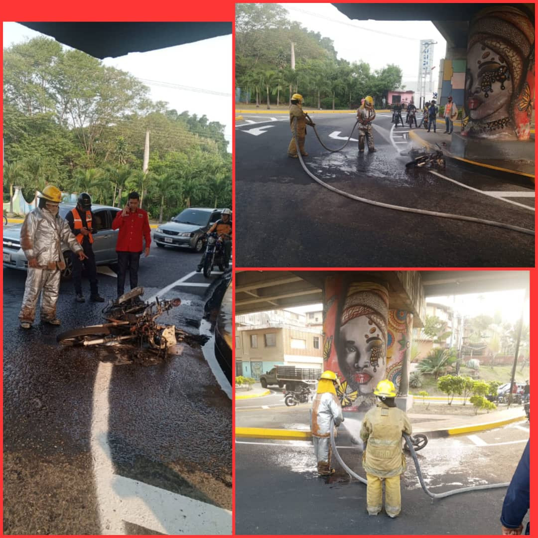 Diario Frontera, Frontera Digital,  Sucesos, ,Bomberos indagan incendio de una moto en El Vigía
