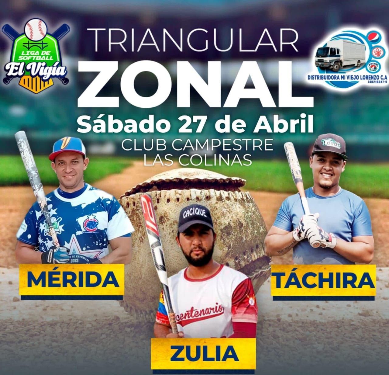 Diario Frontera, Frontera Digital,  El Vigía Panamericana, ,Con la participación de Zulia, Táchira y Mérida se inaugurará un triangular de softball en El Vigía