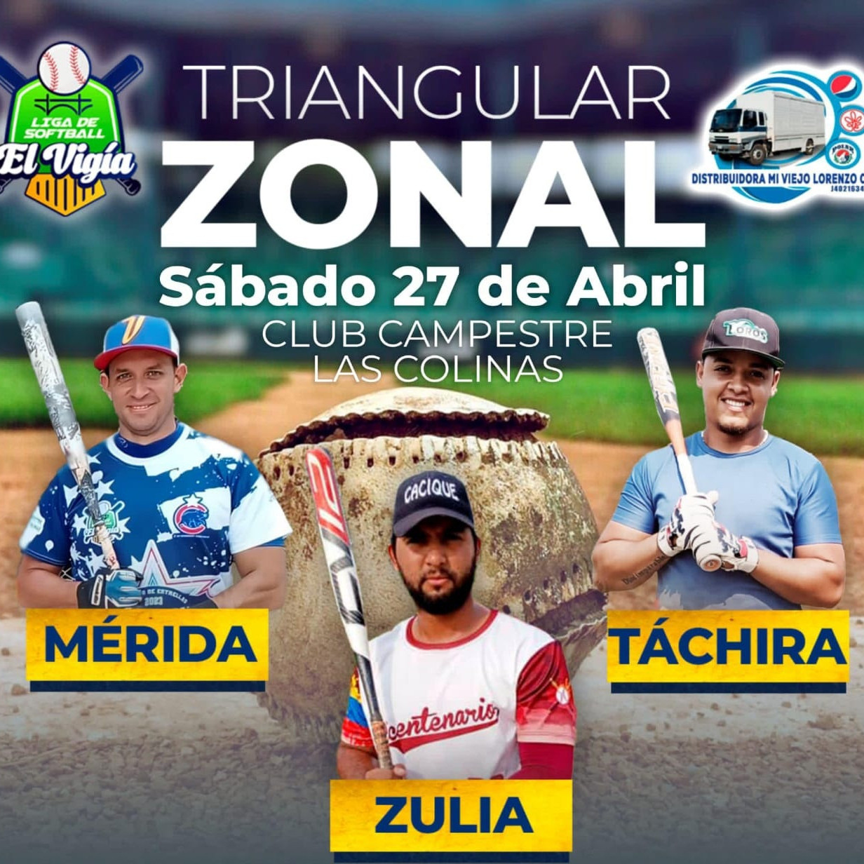 Diario Frontera, Frontera Digital,  El Vigía Panamericana, ,Con la participación de Zulia, Táchira y Mérida se inaugurará un triangular de softball en El Vigía
