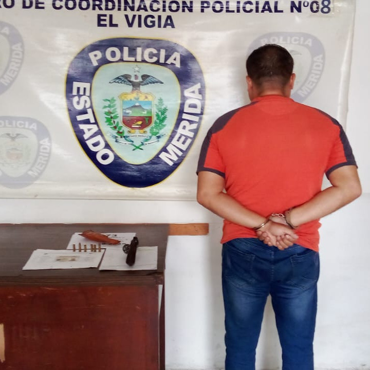 Diario Frontera, Frontera Digital,  Sucesos, ,Policía capturó a ciudadano por herir con arma de fuego a otro en Mucujepe de El Vigía