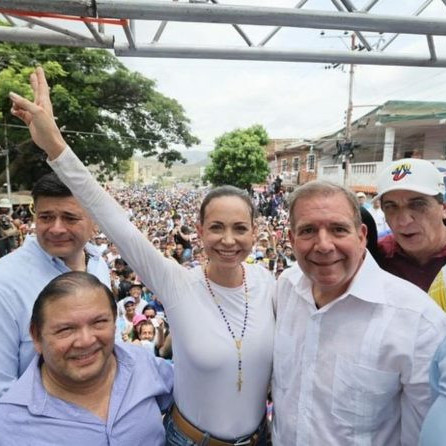 Diario Frontera, Frontera Digital,  Politica, ,María Corina Machado y Edmundo González encabezaron una multitudinaria movilización en Aragua