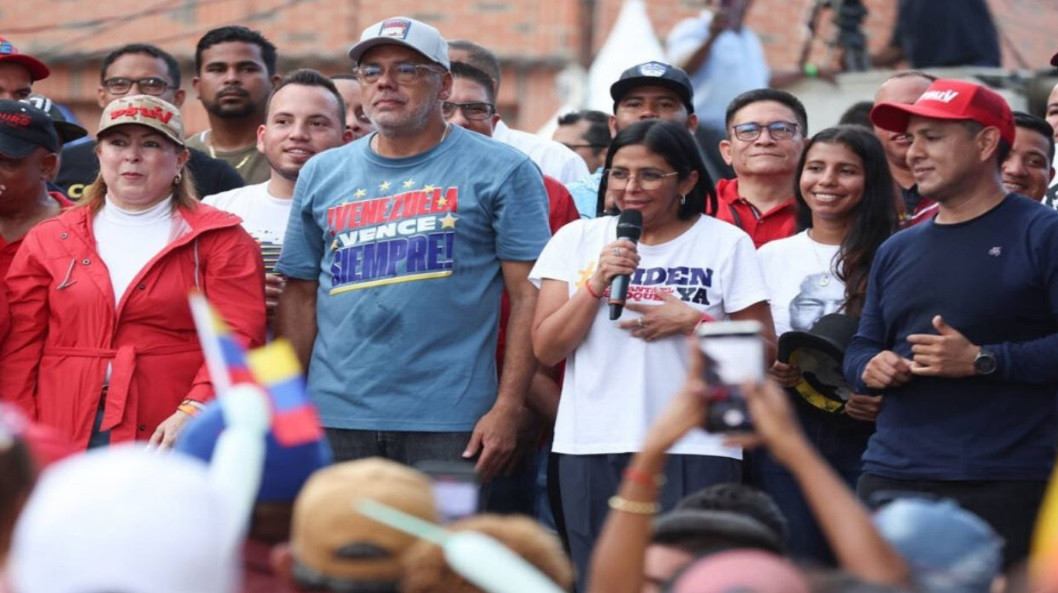 Diario Frontera, Frontera Digital,  Politica, ,Jorge y Delcy Rodríguez encabezaron movilización en respaldo al presidente Nicolás Maduro en el estado Bolívar