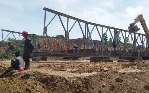 Diario Frontera, Frontera Digital,  El Vigía Panamericana, ,Comenzó ensamble del nuevo puente de Onia