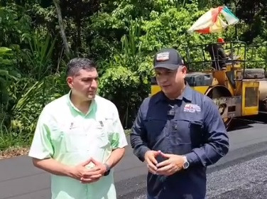 Diario Frontera, Frontera Digital,  El Vigía Panamericana, ,Inspeccionaron Plan Nacional de asfaltado de Onia al KM9 en Alberto Adriani