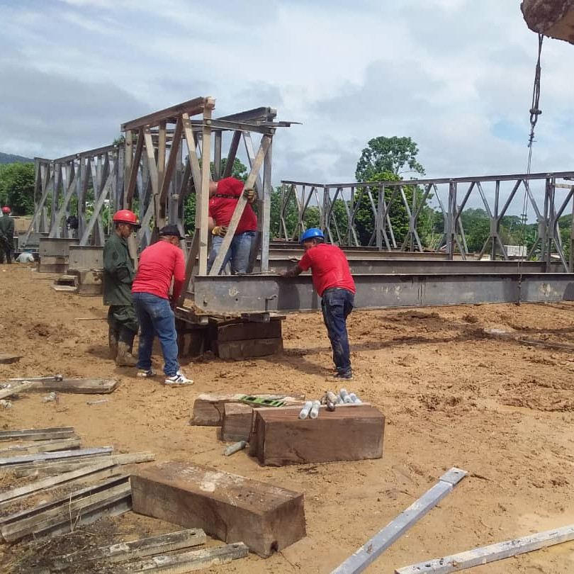 Diario Frontera, Frontera Digital,  El Vigía Panamericana, ,Presidente Nicolás Maduro inició el armado del puente Onia