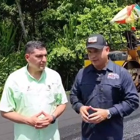 Diario Frontera, Frontera Digital,  El Vigía Panamericana, ,Inspeccionaron Plan Nacional de asfaltado de Onia al KM9 en Alberto Adriani