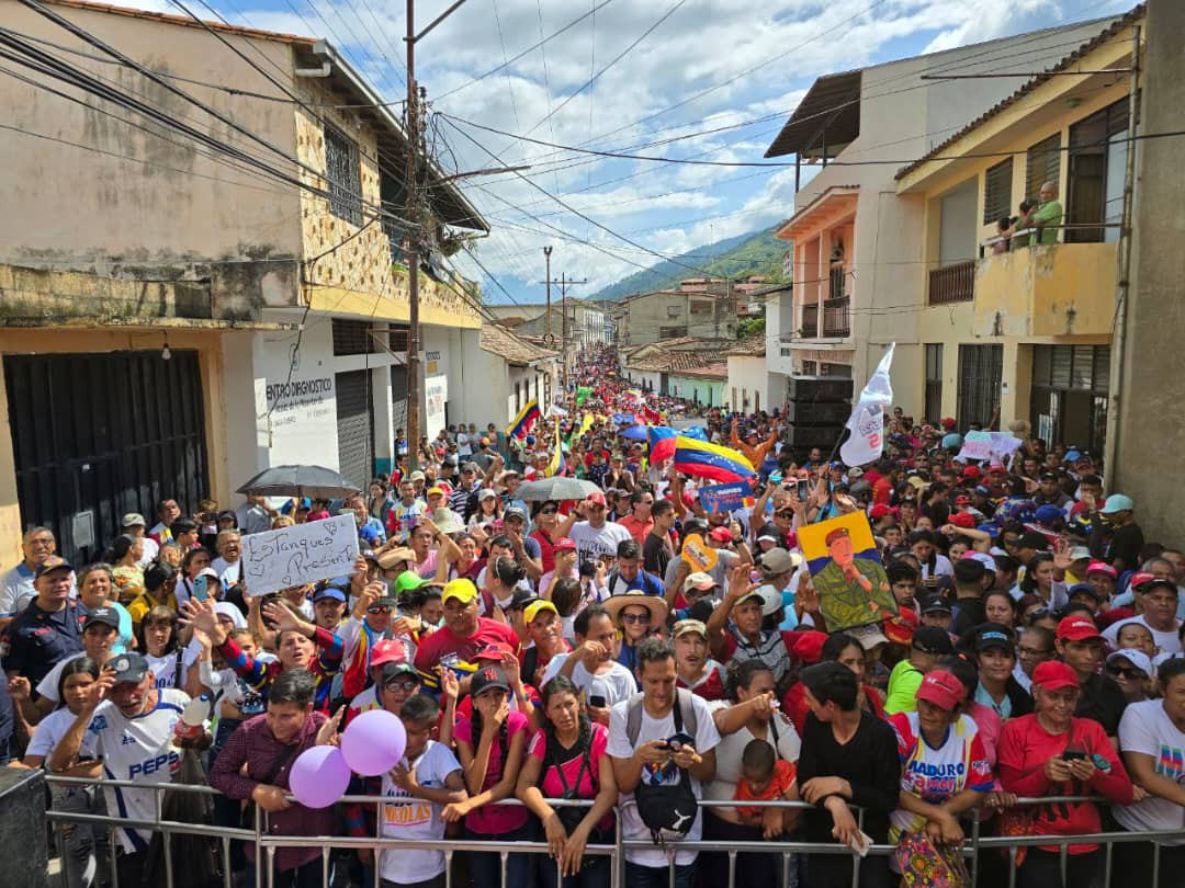 Diario Frontera, Frontera Digital,  Mocoties, ,El Valle del Mocotíes marchó en apoyo al candidato presidencial Nicolás Maduro