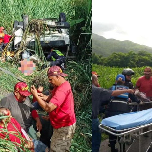 Diario Frontera, Frontera Digital,  Sucesos, ,Camión del Seniat volcó en la Autopista Regional del Centro: 3 muertos y 20 heridos