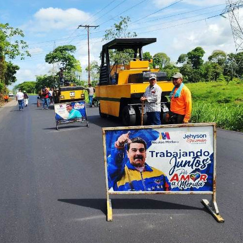 Diario Frontera, Frontera Digital,  El Vigía Panamericana, ,Plan de Asfaltado impulsado por el presidente Nicolás Maduro avanza en el kilómetro 12 del municipio Alberto Adriani