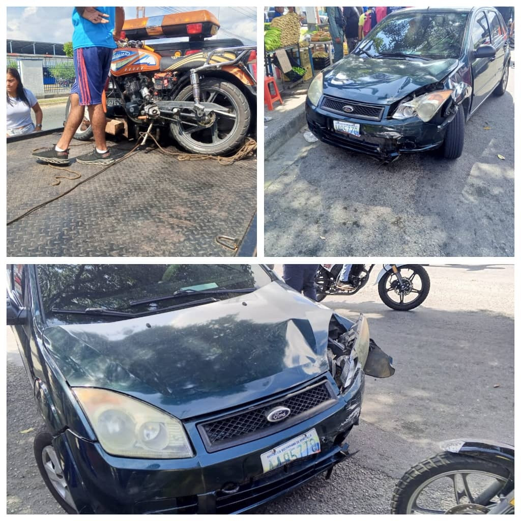 Diario Frontera, Frontera Digital,  Sucesos, ,Padre e hijo lesionado por colisión entre un vehículo y una moto en El Vigía