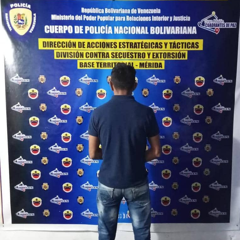 Diario Frontera, Frontera Digital,  Sucesos, ,CPNB - DAET - DCSE Mérida capturó a ciudadano por estar solicitado en El Vigía