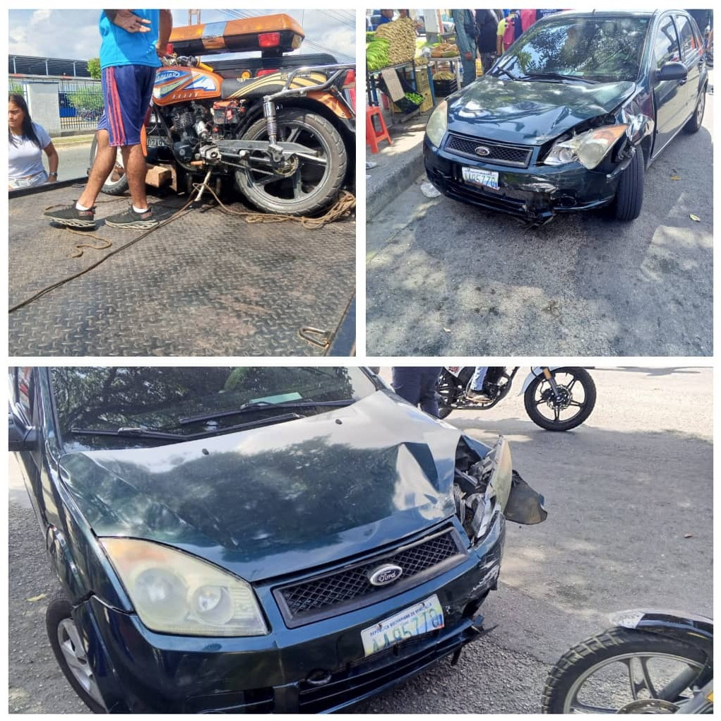 Diario Frontera, Frontera Digital,  Sucesos, ,Padre e hijo lesionado por colisión entre un vehículo y una moto en El Vigía