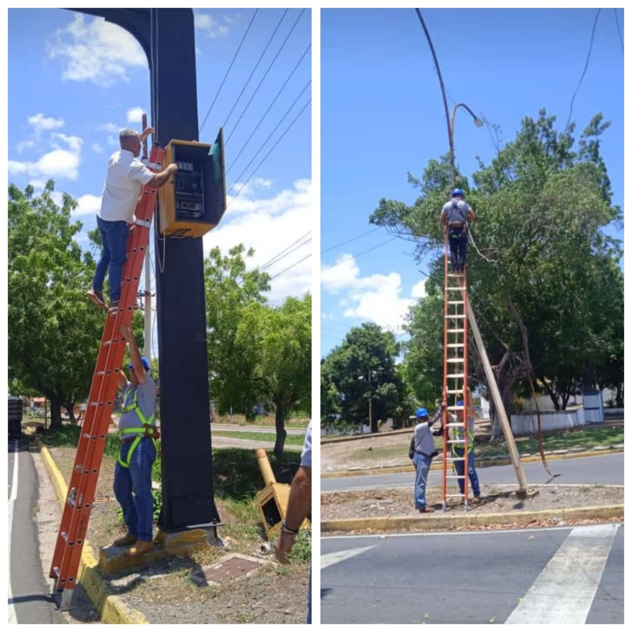 Diario Frontera, Frontera Digital,  El Vigía Panamericana, ,Gerencia de Vialidad de Alberto Adriani reparó semáforo tras hurto del cableado eléctrico