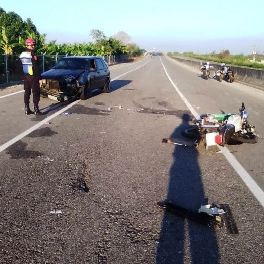 Diario Frontera, Frontera Digital,  Sucesos, ,Tres lesionados en colisión entre moto 
y vehículo en El Vigía