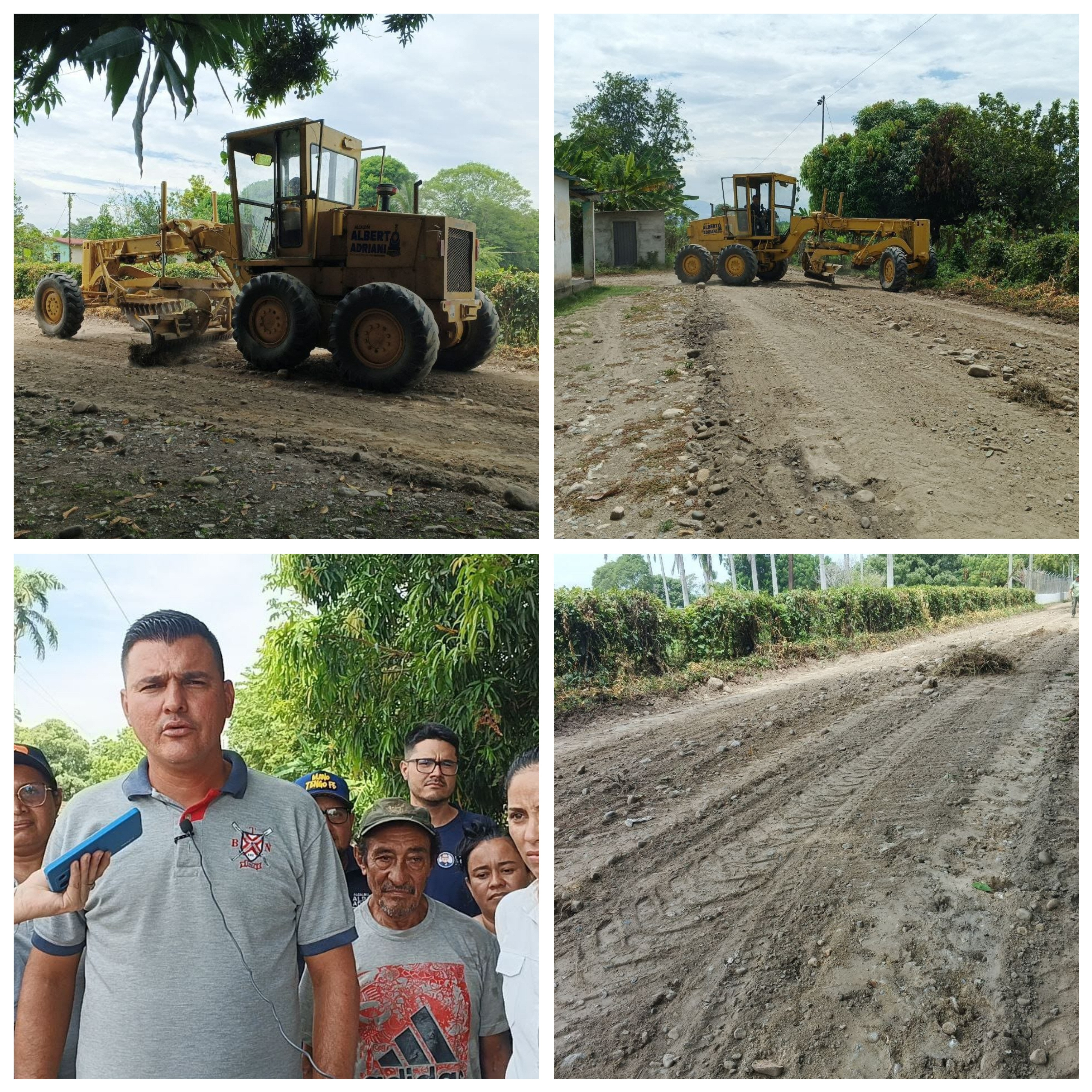 Diario Frontera, Frontera Digital,  El Vigía Panamericana, ,Alcaldía de Alberto Adriani inició los trabajos de recuperación en la vía agrícola de Nucete Sardi
