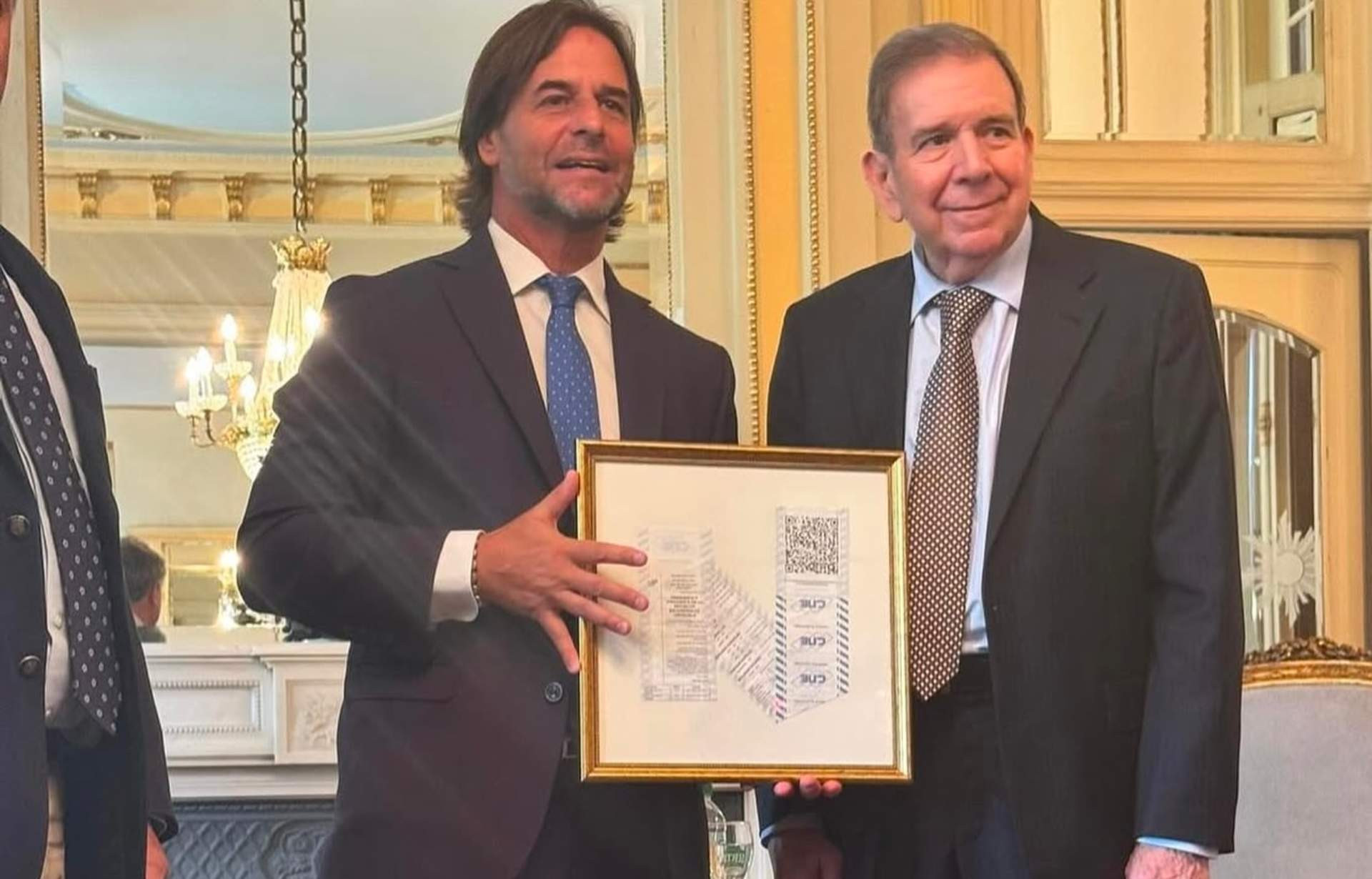 Diario Frontera, Frontera Digital,  Politica, ,Edmundo González se reunió con Luis Lacalle Pou, presidente de Uruguay