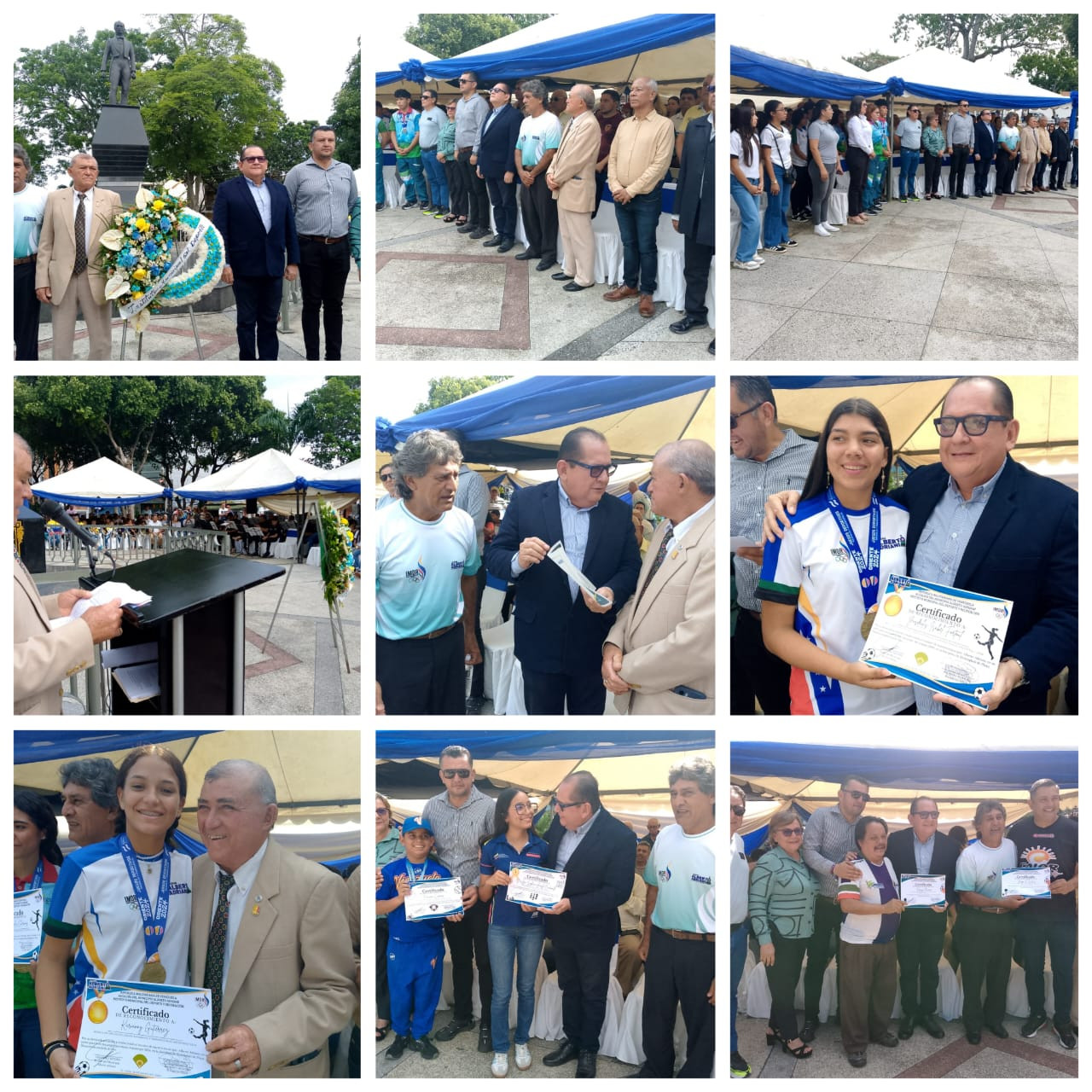 Diario Frontera, Frontera Digital,  El Vigía Panamericana, ,90 reconocimientos fueron entregados en Alberto Adriani durante la celebración del Día Nacional del Deporte