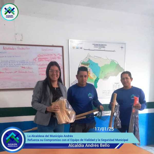 Diario Frontera, Frontera Digital,  El Vigía Panamericana, ,Alcaldesa de Andrés Bello refuerza su compromiso 
con el Equipo de Vialidad y Seguridad Municipal