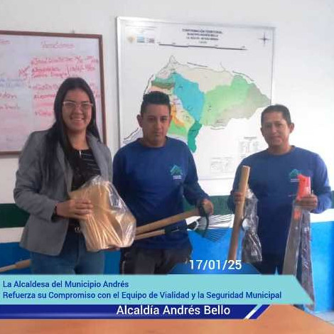 Diario Frontera, Frontera Digital,  El Vigía Panamericana, ,Alcaldesa de Andrés Bello refuerza su compromiso 
con el Equipo de Vialidad y Seguridad Municipal