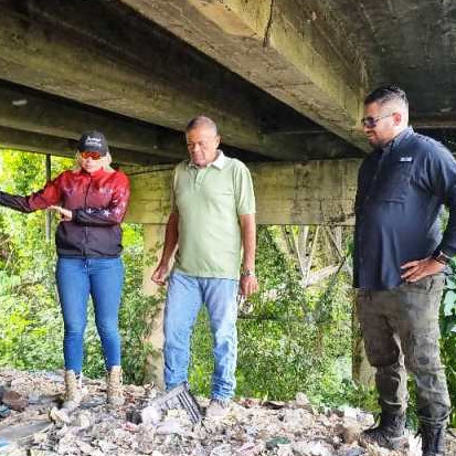 Diario Frontera, Frontera Digital,  El Vigía Panamericana, ,Inmivi inició reparación del muro
en el puente La Blanca de El Vigía