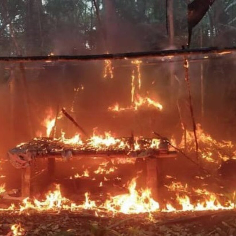 Diario Frontera, Frontera Digital,  Nacionales, ,Destruyeron campamento de minería ilegal en Amazonas