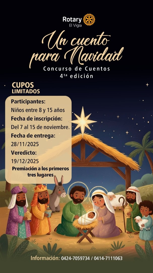 Diario Frontera, Frontera Digital,  El Vigía Panamericana, ,Rotary invita a participar en el Cuarto Concurso de Cuentos Navideños inéditos en El Vigía