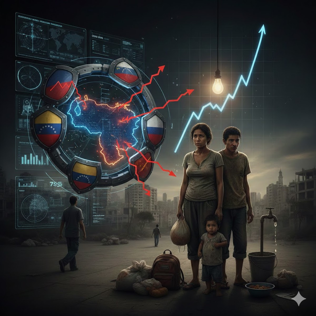 Diario Frontera, Frontera Digital,  Nacionales, ,La alta inflación recurrente se mantendrá, con tendencia a la dramática cifra de 682% en 2026, según el FMI. Montaje: Gemini,El horizonte 2026: la hiperinflación devorará el ingreso del venezolano