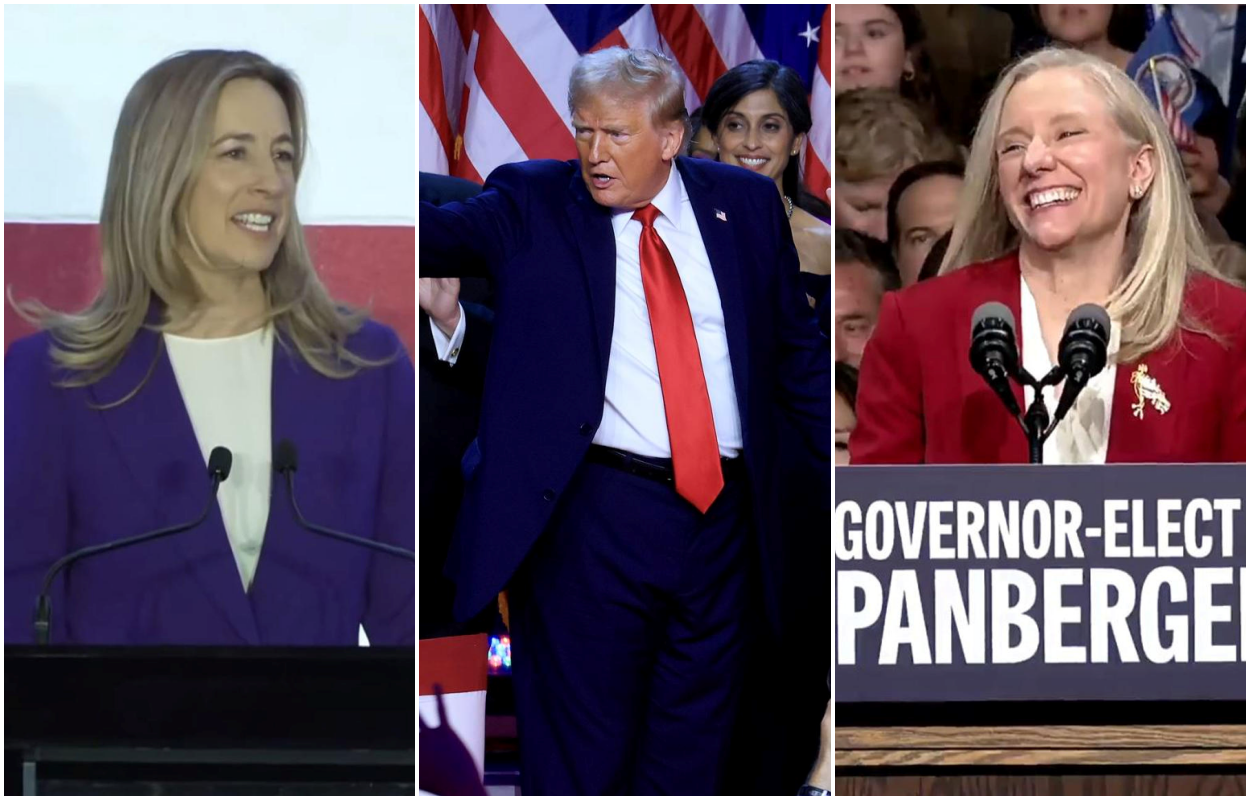 Diario Frontera, Frontera Digital,  Internacionales, ,Mikie Sherrill, Abigail Spanberger y Donald Trump. Fotos: EFE,La victoria demócrata en Virginia y Nueva Jersey 
da el primer revés electoral a Trump