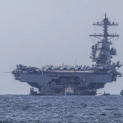 Diario Frontera, Frontera Digital,  Internacionales, ,Llegó al Caribe el USS Gerald R. Ford, el portaviones más grande del mundo
