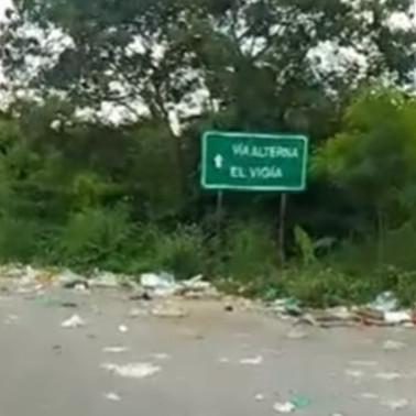 Diario Frontera, Frontera Digital,  El Vigía Panamericana, ,Vía alterna al puente sobre el río Chama convertido en botadero de basura