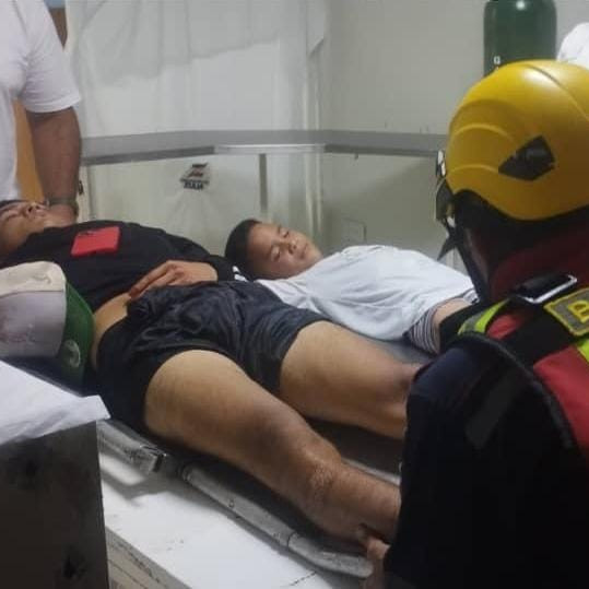 Diario Frontera, Frontera Digital,  Sucesos, ,Dos menores lesionados tras volcar la moto sobre la vía en Nueva Bolivia