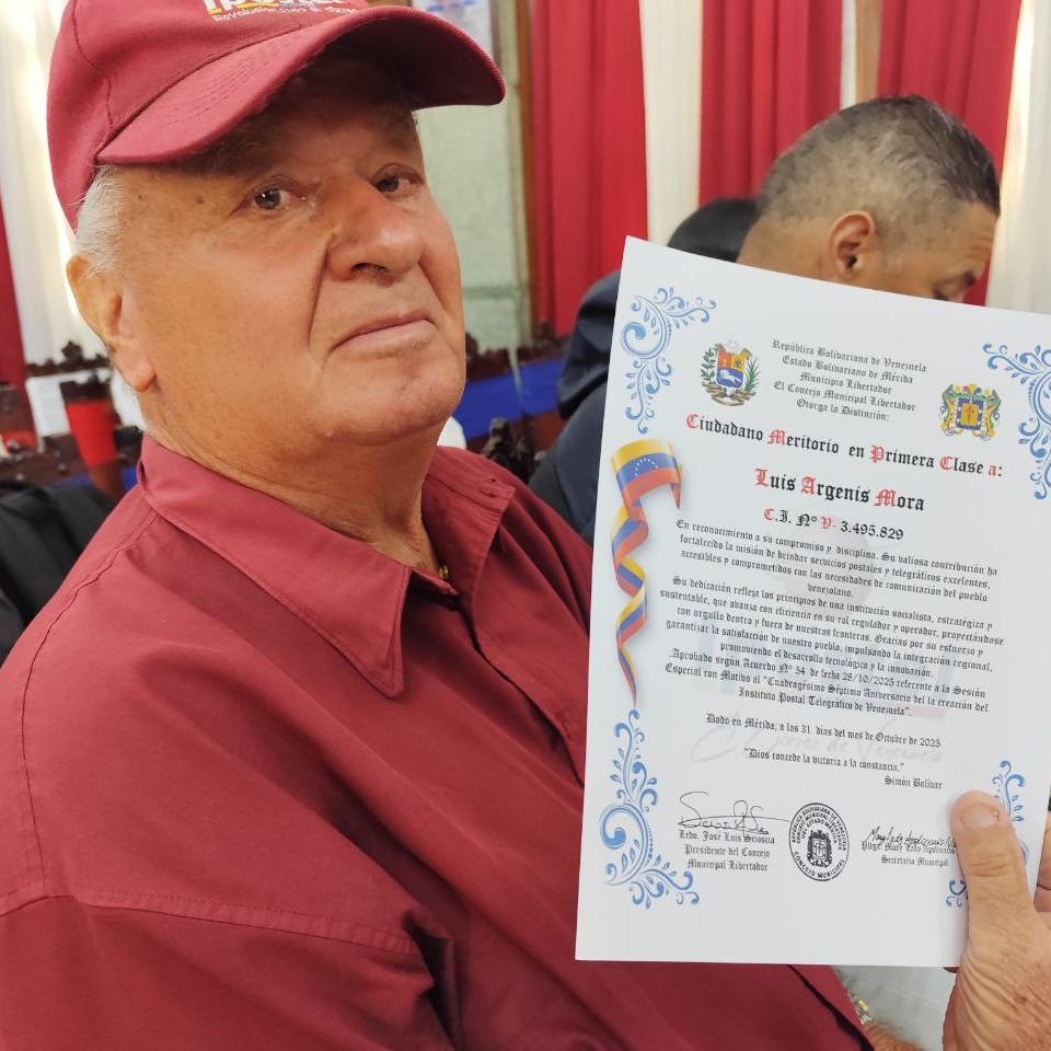 Diario Frontera, Frontera Digital,  Regionales, ,Concejo Libertador homenajeó a trabajadores del Instituto Postal Telegráfico de Mérida