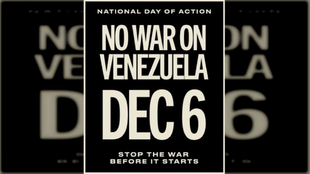 Diario Frontera, Frontera Digital,  Internacionales, ,Llaman a protesta nacional en EEUU para detener la guerra contra Venezuela y asesinatos en el Caribe