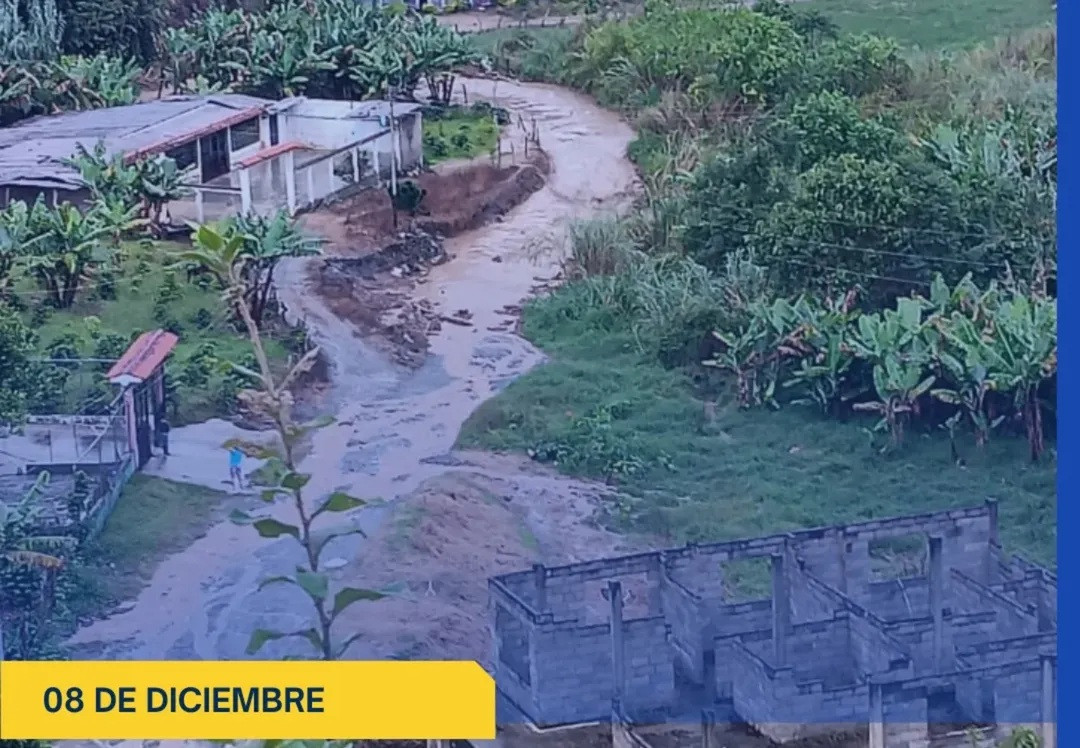 Diario Frontera, Frontera Digital,  Regionales, ,Se reporta inundaciones tras fuertes lluvias en Guaraque estado Mérida: cinco viviendas con perdidas parciales y una anegada totalmente