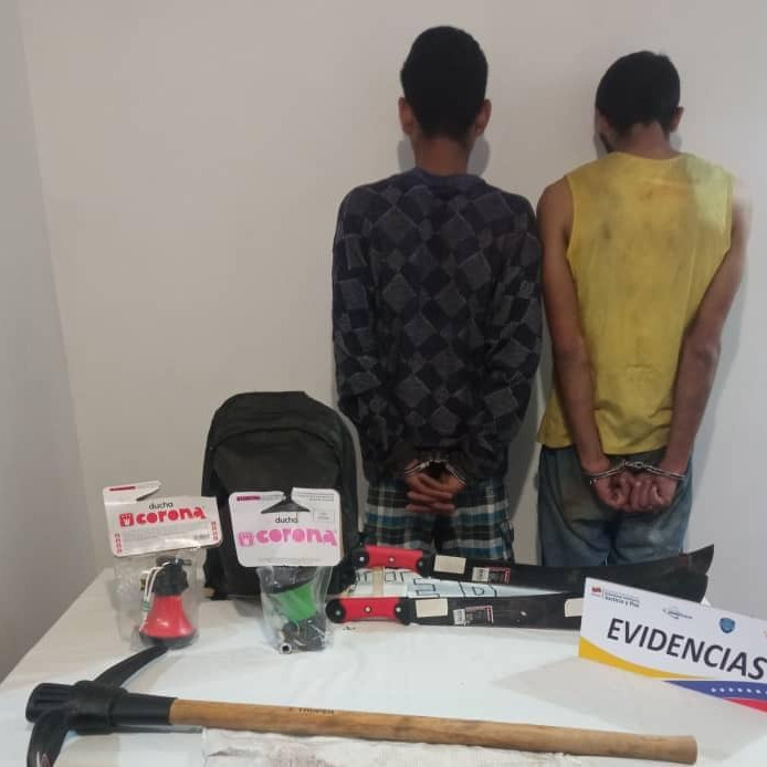 Diario Frontera, Frontera Digital,  Sucesos, ,Aprehendidos a dos ciudadanos por hurto en Ferretería Hermanos Vielma