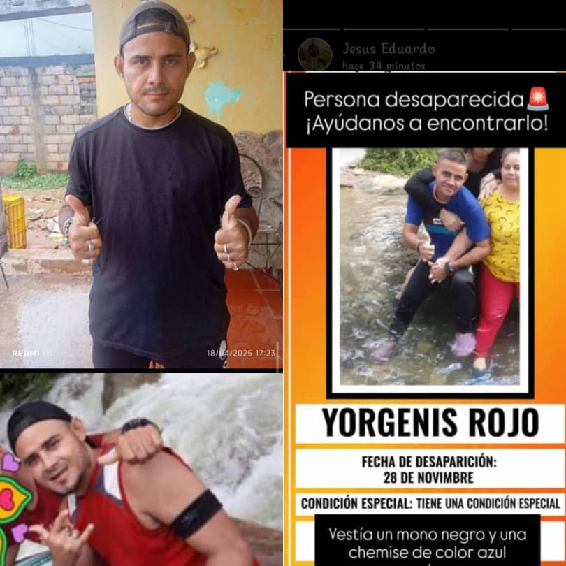 Diario Frontera, Frontera Digital,  El Vigía Panamericana, ,Denuncian desaparición de Yorgenis Rojo desde hace más de un mes en El Vigía