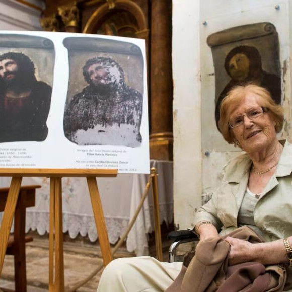 Diario Frontera, Frontera Digital,  Internacionales, ,Murió Cecilia Giménez, la autora detrás de la restauración viral del Ecce Homo
