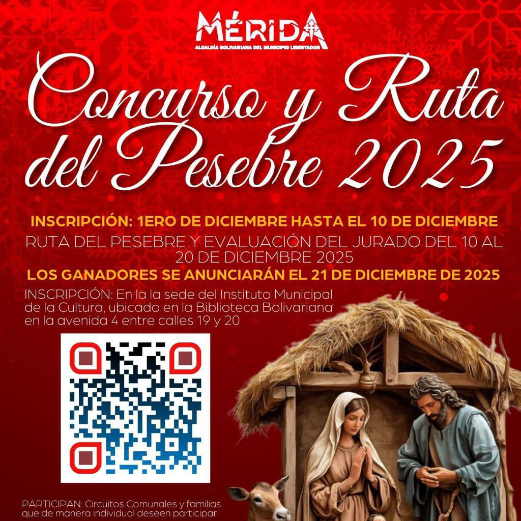 Diario Frontera, Frontera Digital,  Regionales, ,Abiertas las inscripciones para el Concurso y Ruta del Pesebre 2025 “Fe y Tradiciones Navideñas”