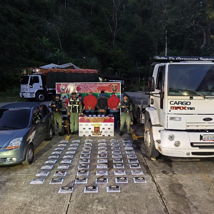 Diario Frontera, Frontera Digital,  Sucesos, ,GNB incautó 63 kilos de cocaína y captura 5 individuos en Punto de Atención La Victoria