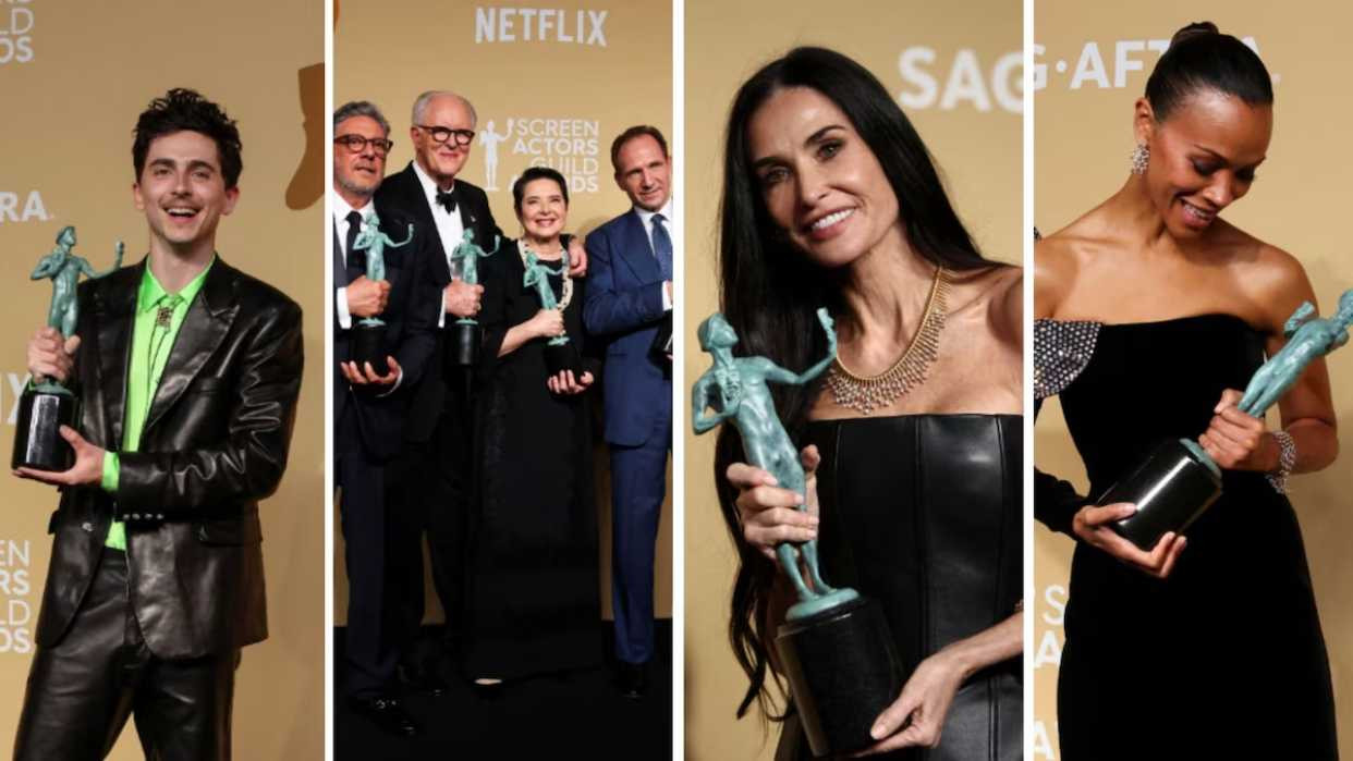 Diario Frontera, Frontera Digital,  Farándula, ,“Cónclave”, Timothée Chalamet, Demi Moore y Zoe Saldaña triunfaron en los SAG Awards 2025