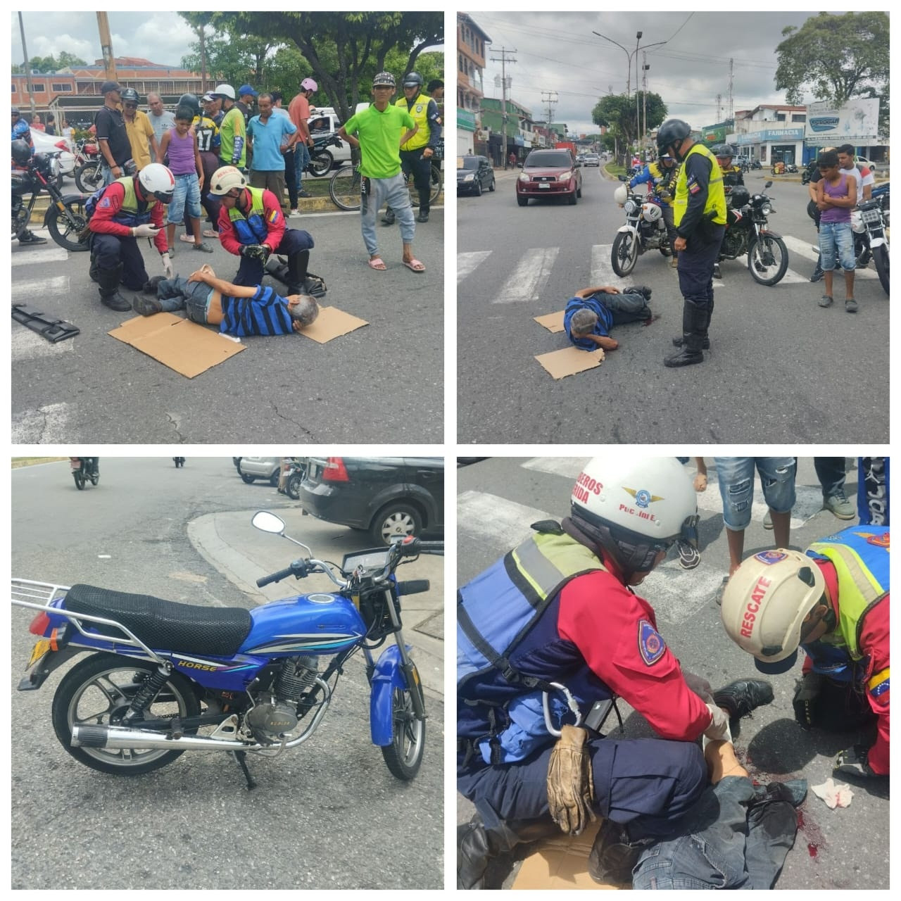 Diario Frontera, Frontera Digital,  Sucesos, ,Ciudadano lesionado tras ser arrollado por un motorizado en El Vigía