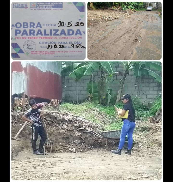 Diario Frontera, Frontera Digital,  El Vigía Panamericana, ,Gerencia Municipal de Ingeniería paralizó obra en Primero de Mayo de El Vigía